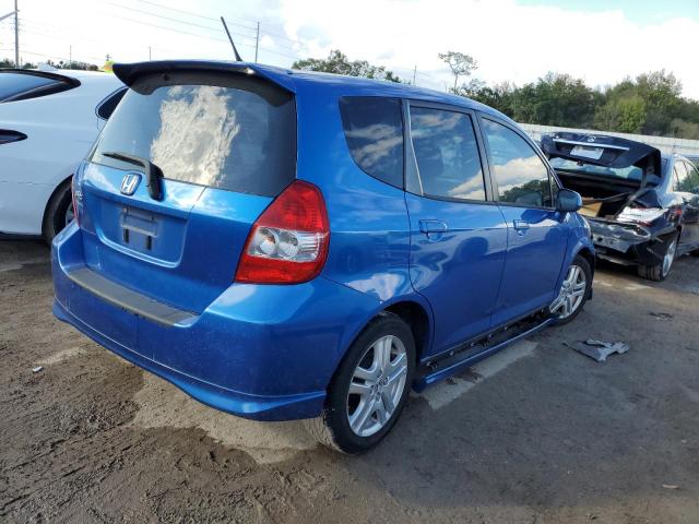 JHMGD38667S051786 - 2007 HONDA FIT S 蓝色 照片 4