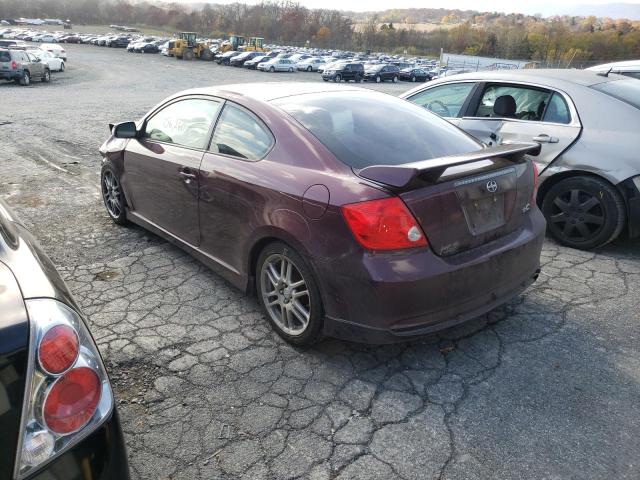 JTKDE177070206191 - 2007 TOYOTA SCION TC 栗色 照片 3
