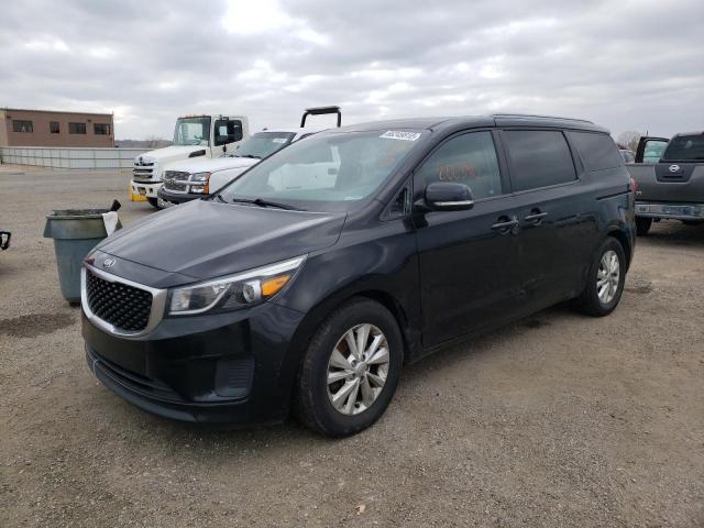 KNDMB5C18G6087019 - 2016 KIA SEDONA LX BLACK photo 2