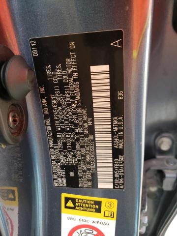 5TDZA3EH5DS032188 - 2013 TOYOTA HIGHLANDER أزرق صورة 10