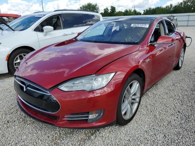 5YJSA1CN7DFP21961 - 2013 TESLA MODEL S Qırmızı foto 2