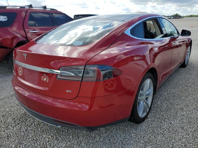 5YJSA1CN7DFP21961 - 2013 TESLA MODEL S Qırmızı foto 4