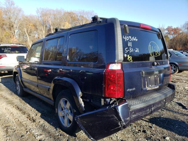 1J8HG48N66C170479 - 2006 JEEP COMMANDER 蓝色 照片 3