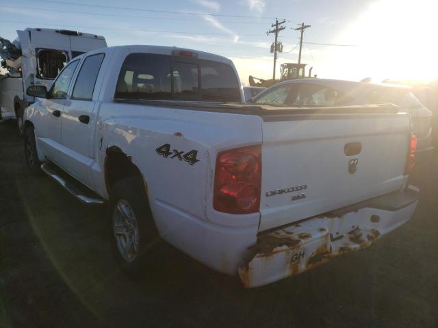 1D7HW48KX7S128748 - 2007 DODGE DAKOTA QUA WHITE photo 3