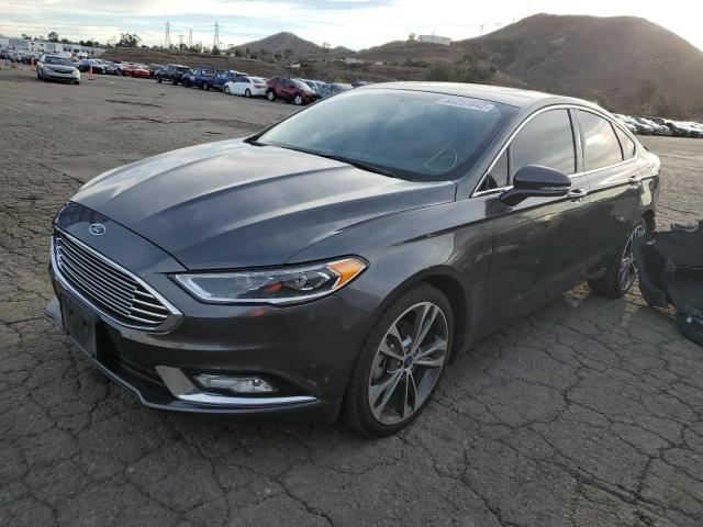 3FA6P0K93HR413694 - 2017 FORD FUSION TIT GRAY photo 2