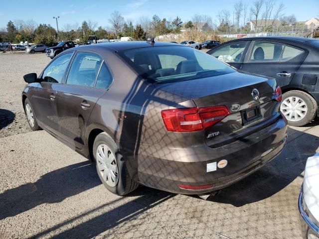 3VW2K7AJ8FM287643 - 2015 VOLKSWAGEN JETTA BASE 棕色 照片 3