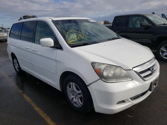 5FNRL38695B046945 - 2005 HONDA ODYSSEY EX WHITE photo 1