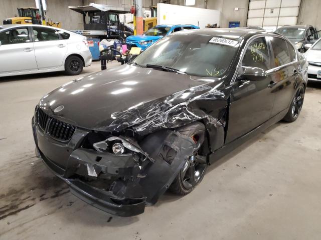 WBAVD53577A006295 - 2007 BMW 335XI BLACK photo 2