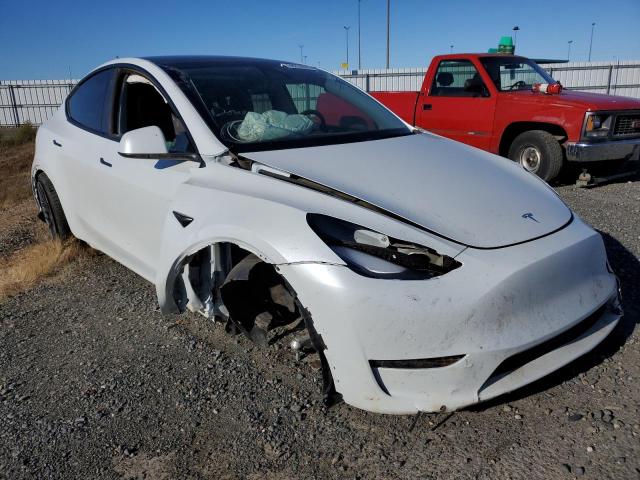 5YJYGDEFXMF258309 - 2021 TESLA MODEL Y Blanc photo 1
