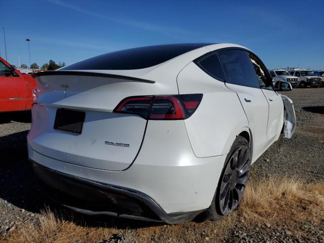 5YJYGDEFXMF258309 - 2021 TESLA MODEL Y Blanc photo 4