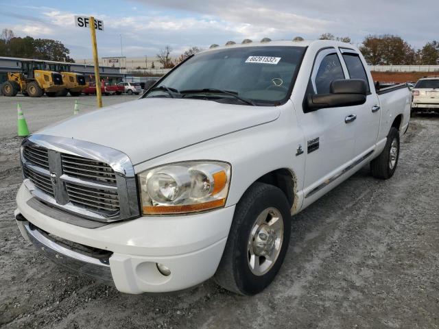 3D7KR28A57G800635 - 2007 DODGE RAM 2500 S WHITE photo 2