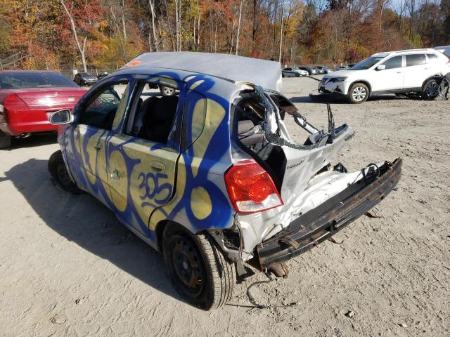 KL1TD66667B742179 - 2007 CHEVROLET AVEO BASE GRAY photo 3