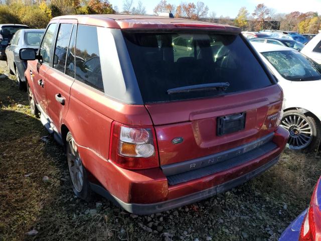 SALSK25458A168337 - 2008 LAND ROVER RANGE ROVE RED photo 3