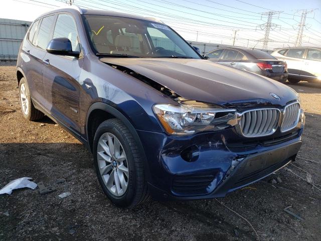 5UXWX9C50F0D52278 - 2015 BMW X3 XDRIVE2 BLUE photo 1