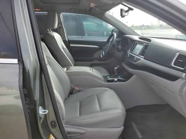 5TDKKRFH1ES007225 - 2014 TOYOTA HIGHLANDER GREEN photo 5