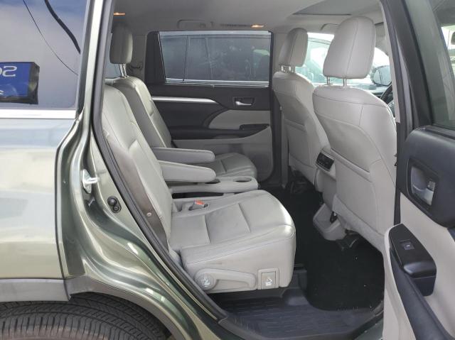 5TDKKRFH1ES007225 - 2014 TOYOTA HIGHLANDER GREEN photo 6