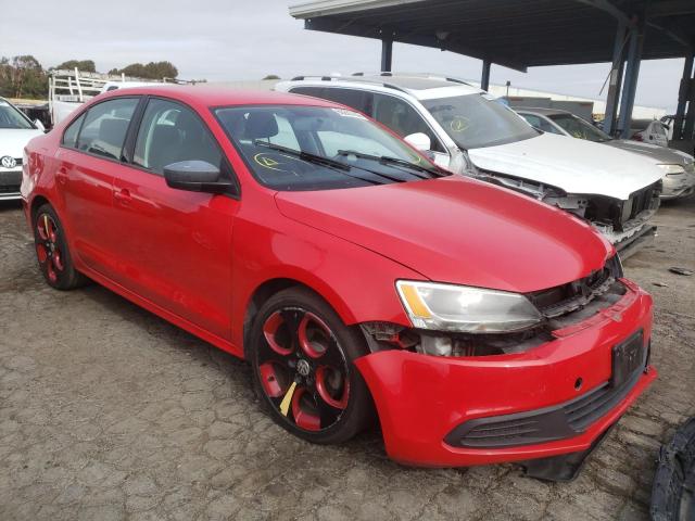 3VW2K7AJ6CM353764 - 2012 VOLKSWAGEN JETTA BASE RED photo 1