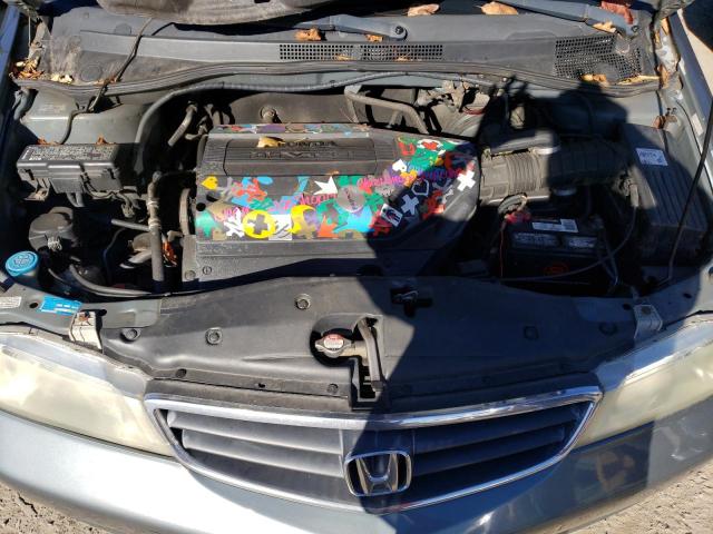 5FNRL18002B016034 - 2002 HONDA ODYSSEY EX BLUE photo 7