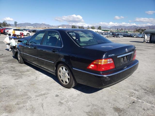 JH4KA9659YC002738 - 2000 ACURA 3.5RL BLACK photo 3