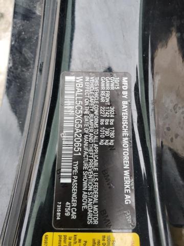 WBALL5C5XG5A20651 - 2016 BMW Z4 SDRIVE2 BLACK photo 10