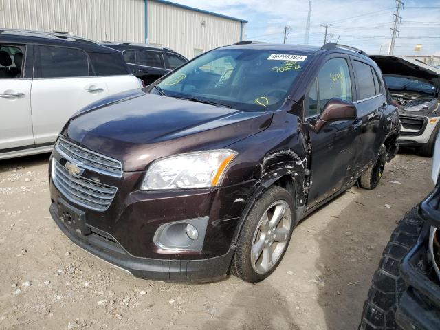 KL7CJMSB2GB700632 - 2016 CHEVROLET TRAX LTZ BROWN photo 2