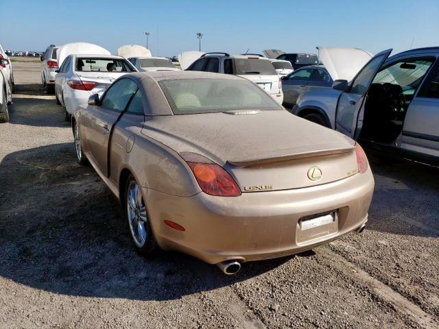 JTHFN48Y030037906 - 2003 LEXUS SC 430 BEIGE photo 3