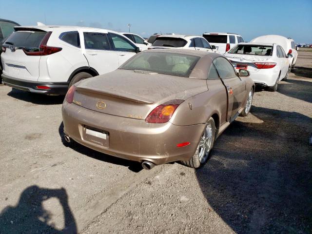 JTHFN48Y030037906 - 2003 LEXUS SC 430 BEIGE photo 4