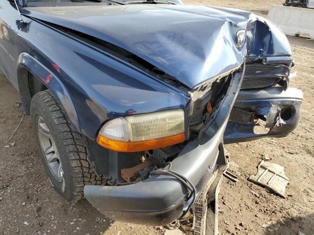 1B7HL38X62S694231 - 2002 DODGE DAKOTA QUA BLUE photo 9