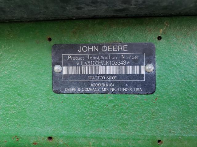 1LV5100EVLK103343 - 2019 JOHN DEERE TRACTOR GREEN photo 10