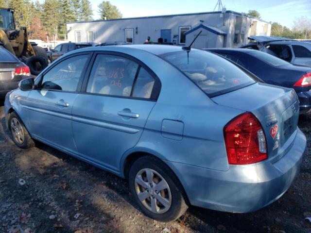 KMHCN4AC1AU415204 - 2010 HYUNDAI ACCENT BLUE photo 3