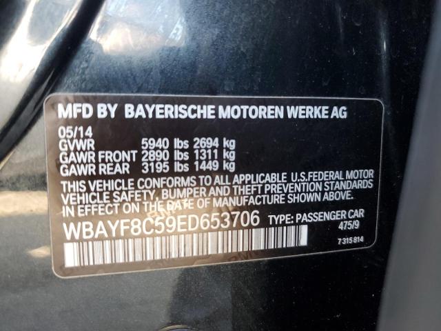 WBAYF8C59ED653706 - 2014 BMW 750 LXI BLACK photo 10