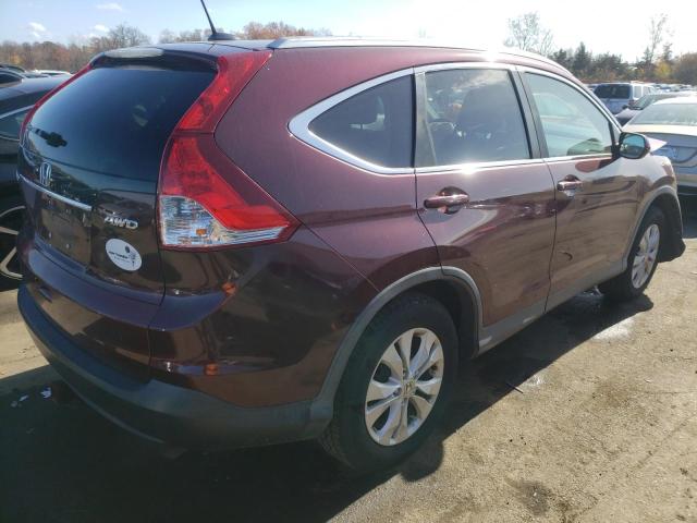 5J6RM4H72EL021730 - 2014 HONDA CR-V EXL MAROON photo 4