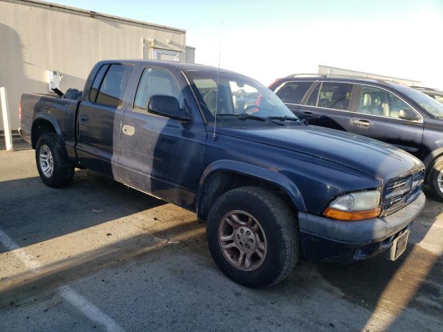 1D7HL38N23S261432 - 2003 DODGE DAKOTA QUA BLUE photo 4