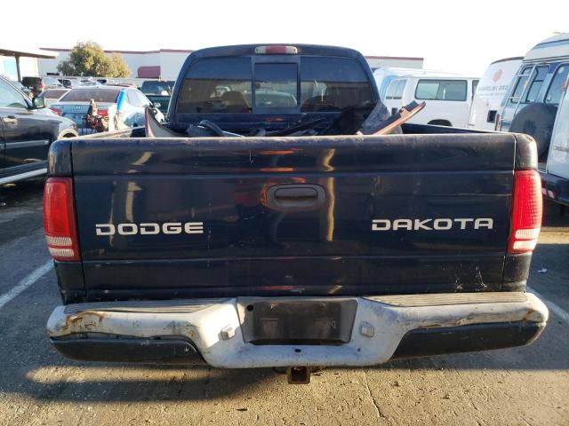 1D7HL38N23S261432 - 2003 DODGE DAKOTA QUA BLUE photo 6