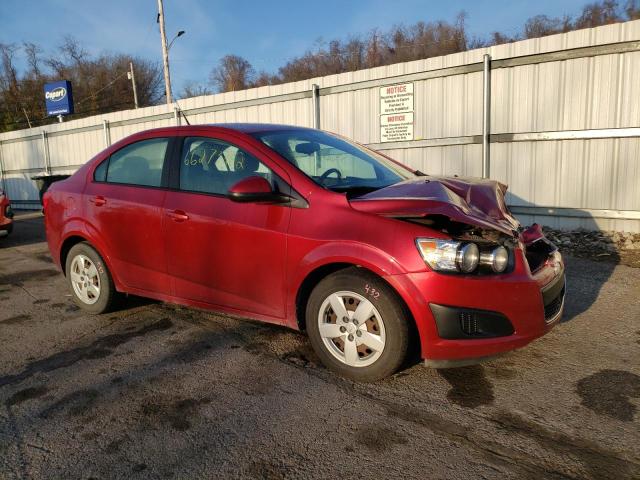 1G1JA5SG1E4184110 - 2014 CHEVROLET SONIC LS RED photo 1