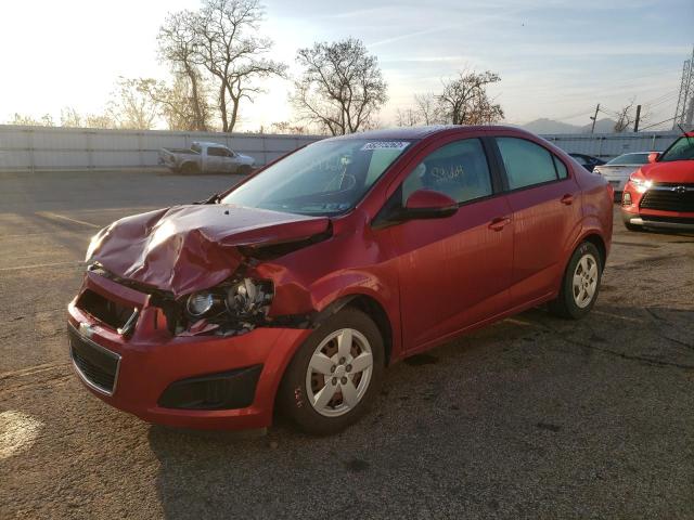 1G1JA5SG1E4184110 - 2014 CHEVROLET SONIC LS RED photo 2