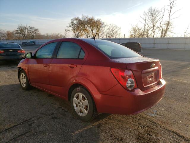 1G1JA5SG1E4184110 - 2014 CHEVROLET SONIC LS RED photo 3