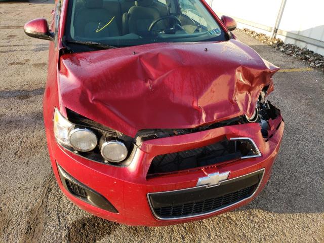 1G1JA5SG1E4184110 - 2014 CHEVROLET SONIC LS RED photo 9