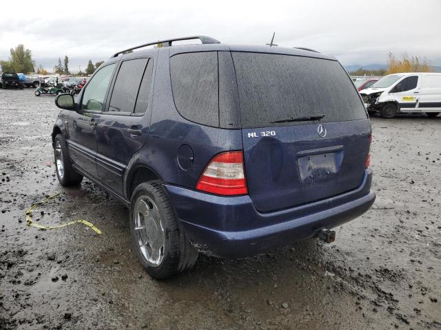 4JGAB54E5YA163617 - 2000 MERCEDES-BENZ ML 320 BLUE photo 3