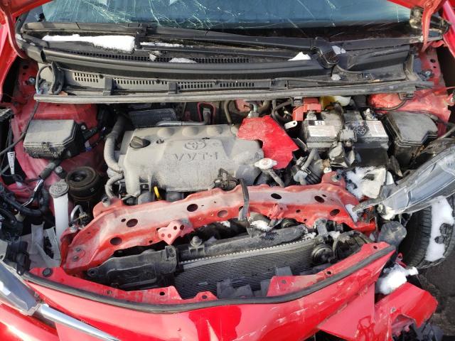 VNKKTUD34JA096696 - 2018 TOYOTA YARIS L RED photo 11