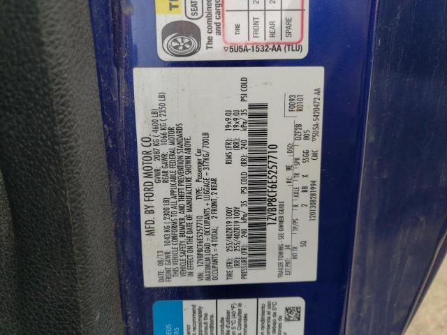 1ZVBP8CF6E5257710 - 2014 FORD MUSTANG GT BLUE photo 10