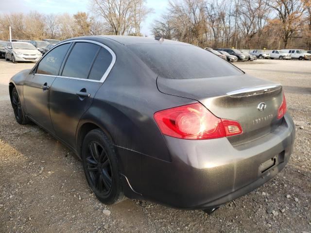 JN1DV6AR9BM652648 - 2011 INFINITI G25 GRAY photo 3