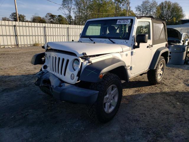 1C4AJWAG9GL339090 - 2016 JEEP WRANGLER S WHITE photo 2