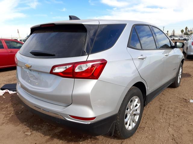 2GNAXHEV6J6211092 - 2018 CHEVROLET EQUINOX LS ვერცხლისფერი ფოტო 4