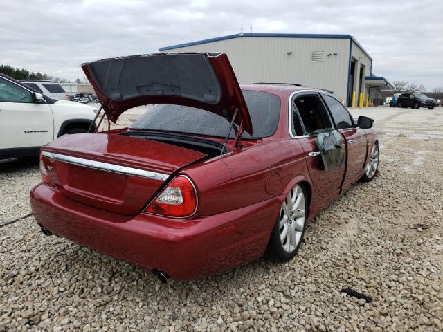 SAJWA79B78SH23255 - 2008 JAGUAR XJ8 L RED photo 4