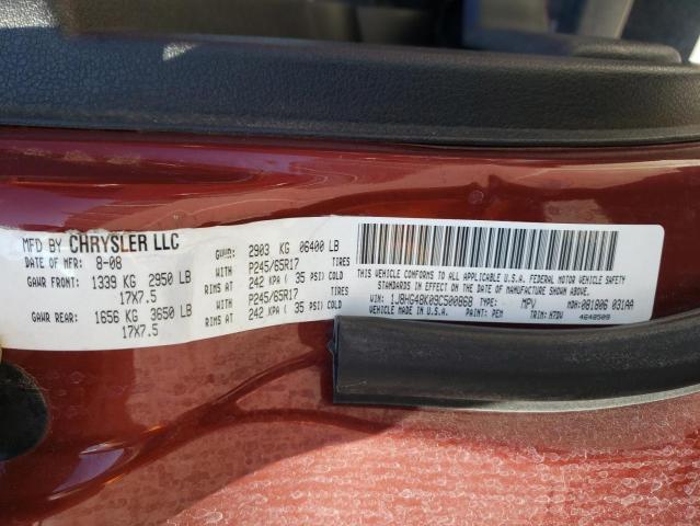 1J8HG48K09C500868 - 2009 JEEP COMMANDER 红色 照片 13