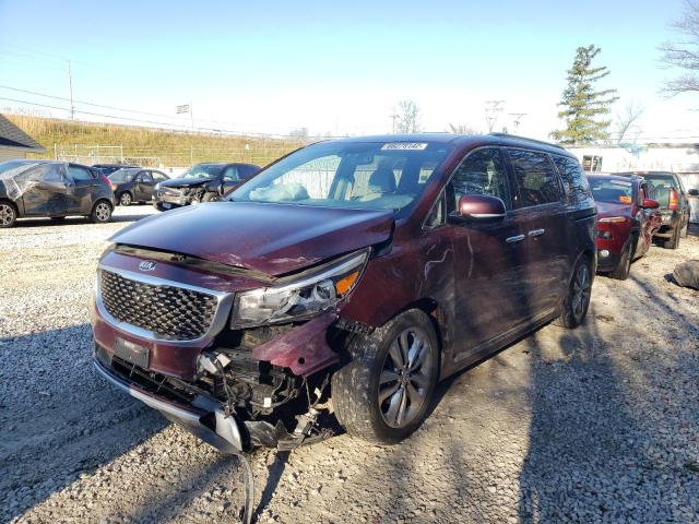 KNDME5C19J6391202 - 2018 KIA SEDONA SXL MAROON photo 2