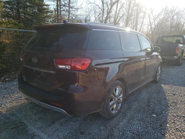 KNDME5C19J6391202 - 2018 KIA SEDONA SXL MAROON photo 4