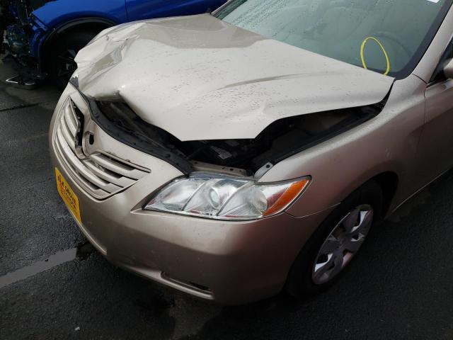 4T1BE46K47U085241 - 2007 TOYOTA CAMRY CE GOLD photo 9