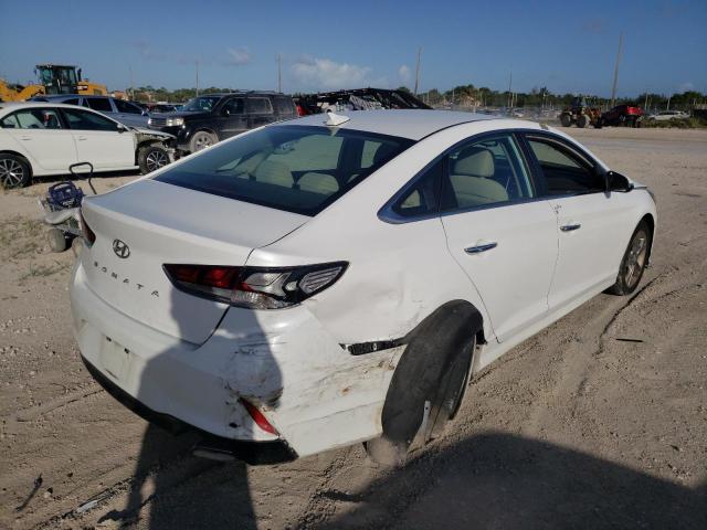 5NPE34AF0KH746235 - 2019 HYUNDAI SONATA LIM WHITE photo 4